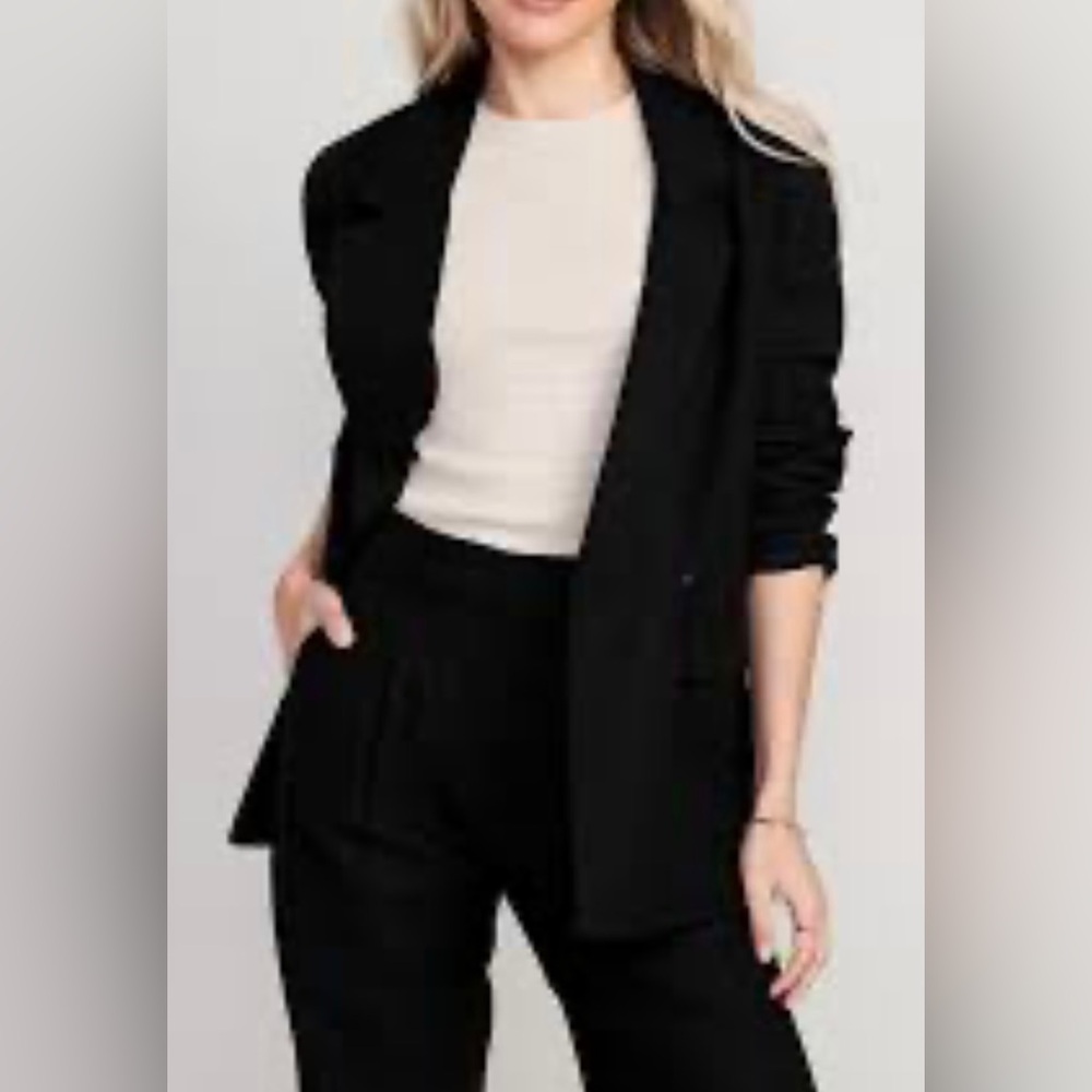 Old Navy Black Blazer Suit Jacket
